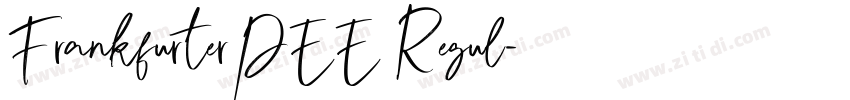 FrankfurterPEE Regul字体转换 FrankfurterPEE Regul字体转换